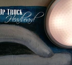 painted truck on headboard, bedroom ideas, how to, painted furniture, repurposing upcycling, wall decor