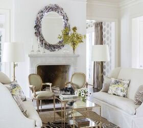 hollywood style living room decor, crafts, fireplaces mantels, living room ideas, wall decor