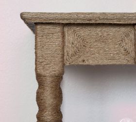 anthropologie inspired jute wrapped vanity, how to, painted furniture, repurposing upcycling