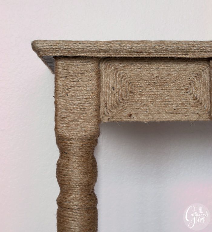 anthropologie inspired jute wrapped vanity, how to, painted furniture, repurposing upcycling