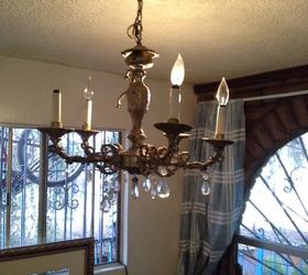¿Puede alguien darme ideas para mi vieja lámpara de araña?