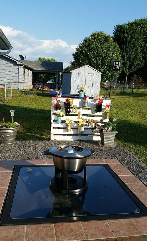 table top fire pot, outdoor living