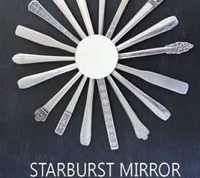 diy sunburst mirror from thrifted silberware, crafts, how to, repurposing upcycling, wall decor