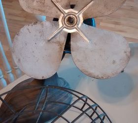 q upcycling a vintage fan, cleaning tips, repurposing upcycling