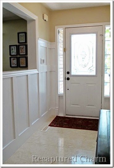 spruce up your front door with paint and curtains, doors, foyer, reupholster, window treatments
