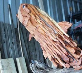 how to turn scrap wood into a home decor sculpture, home decor, how to, repurposing upcycling, woodworking projects