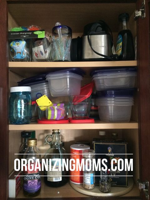 organize os recipientes de armazenamento de alimentos
