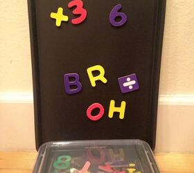 diy 3 portable magnetic chalkboard for kids, chalkboard paint, crafts, how to, repurposing upcycling