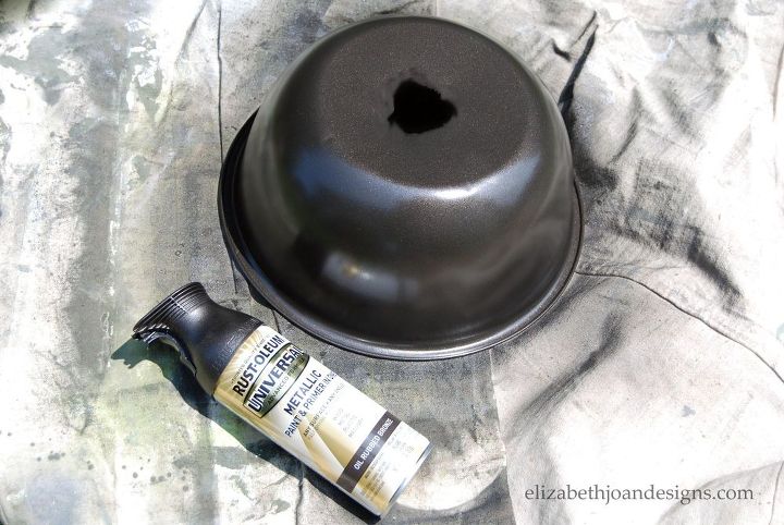 diy light fixture from a mixing bowl, bedroom ideas, how to, lighting, painting, repurposing upcycling