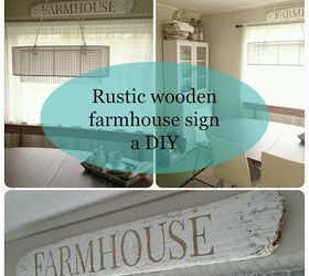 rustic wooden farmhouse sign a diy, crafts, how to