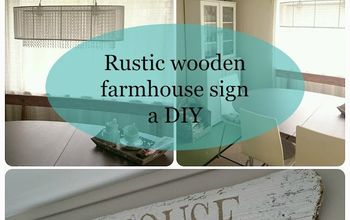 Rustic Wooden Farmhouse Sign, a DIY