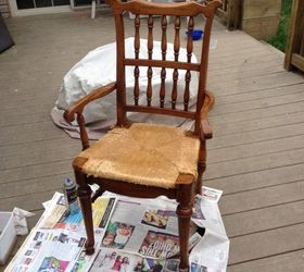 reupholstered chairs, painted furniture, repurposing upcycling, reupholster