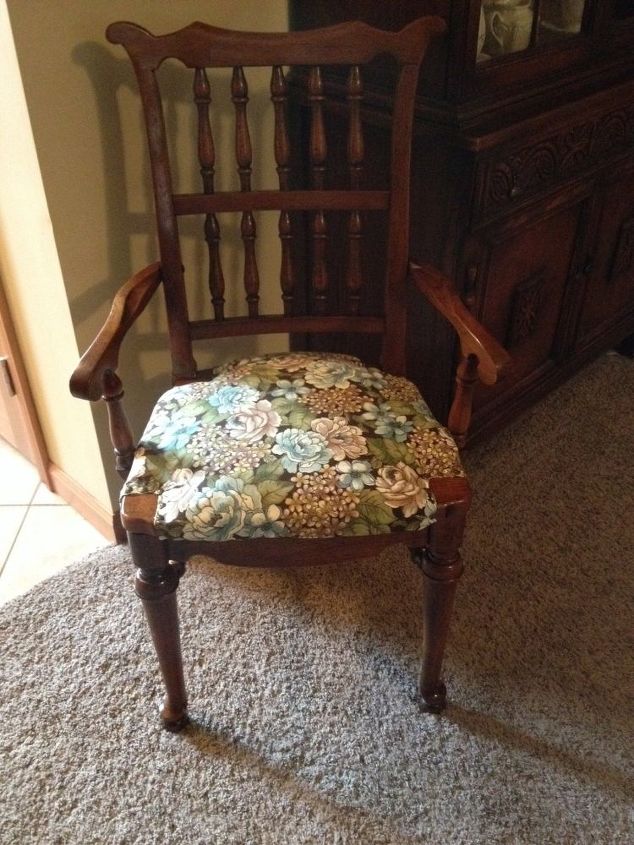 reupholstered chairs, painted furniture, repurposing upcycling, reupholster
