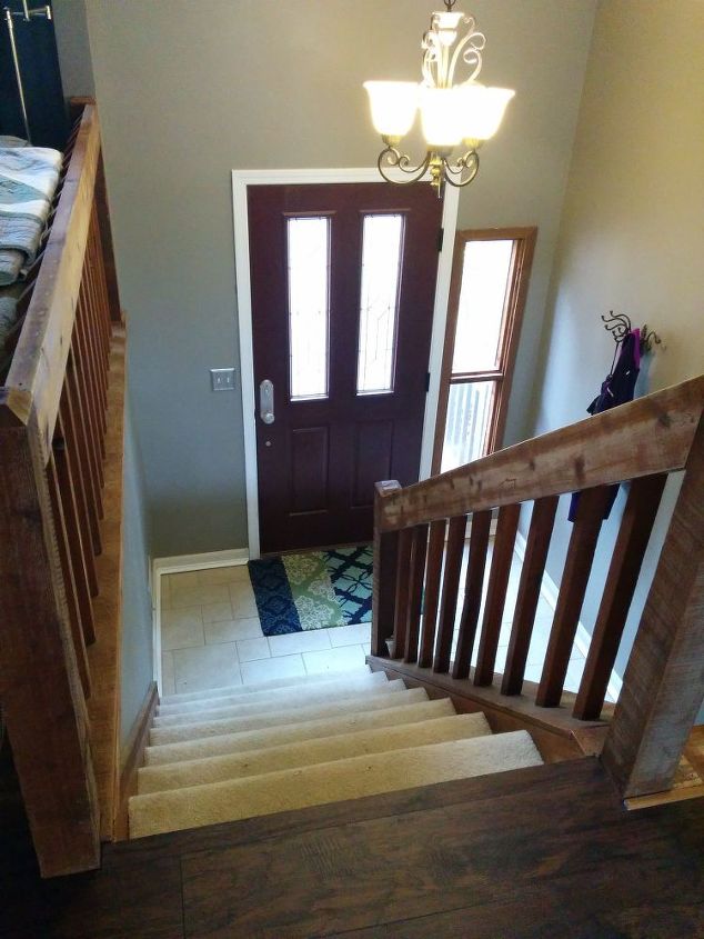 Split Foyer Staircase Gets A Makeover Hometalk