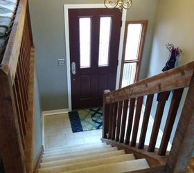 split foyer staircase gets a makeover