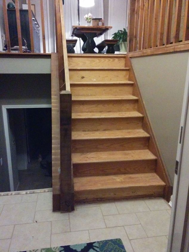 Split Foyer Staircase Gets a Makeover | Hometalk