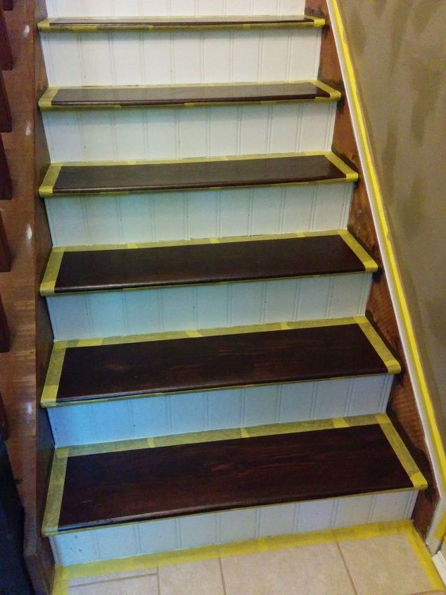 split foyer staircase gets a makeover