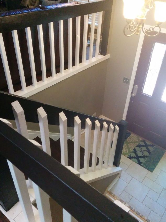 Split Foyer Staircase Gets a Makeover | Hometalk
