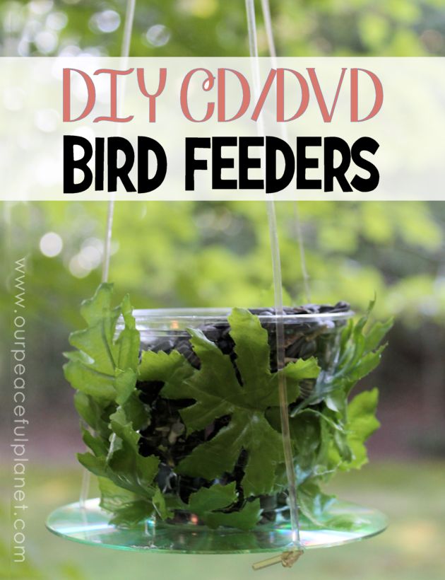 make birdfeeders from cd dvds plastic cups, crafts, how to, outdoor living, pets animals, repurposing upcycling