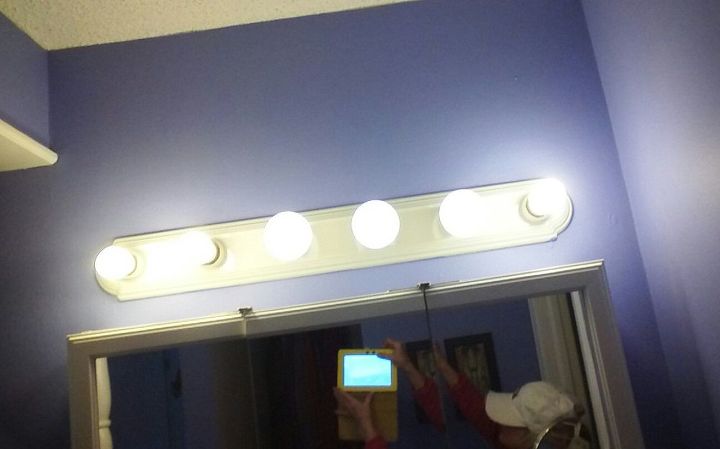 what to do to update a six bulb vanity light