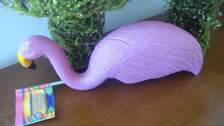 garden flamingo in purple gems, crafts, gardening, how to