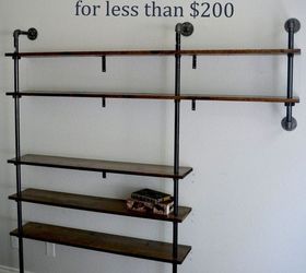 pipe shelves on a budget, diy, how to, organizing, repurposing upcycling, shelving ideas, storage ideas