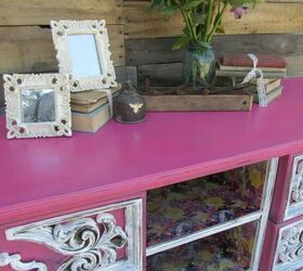 upcycled decoupaged and painted dresser, decoupage, painted furniture, repurposing upcycling