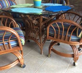 Advice on painting wicker/rattan dinette set?