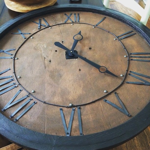 Repurposed Tabletop To Wall Clock Hometalk