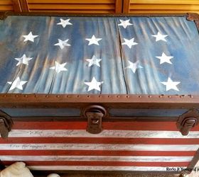 the star spangled banner trunk, how to, painted furniture, patriotic decor ideas, repurposing upcycling