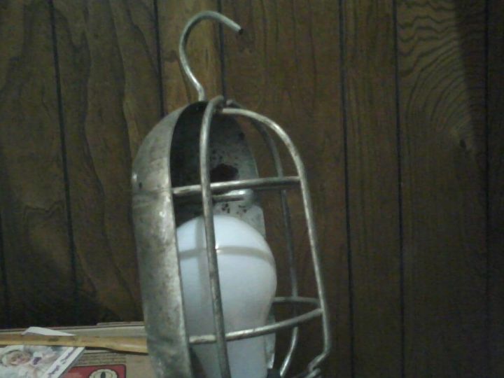 q repurposing an antique mechanic s light, crafts, lighting, repurposing upcycling