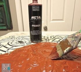 cmo hacer arte de pared oxidado y patinado usando los efectos metlicos de modern
