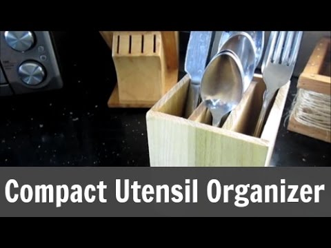 how to make compact kitchen utensil organizers, crafts, how to, organizing, woodworking projects