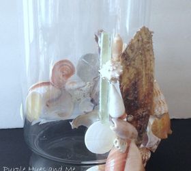seashell hurricane votive diy, crafts, how to, repurposing upcycling