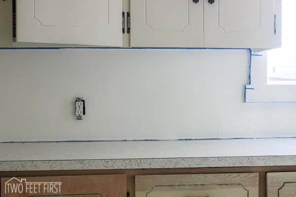 diy cheap subway tile backsplash