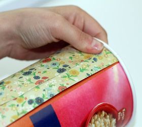 upcycled oatmeal container to hair accessory organizer, crafts, how to, organizing, repurposing upcycling