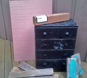 using wall paper for furniture makeover, how to, painted furniture, repurposing upcycling, woodworking projects