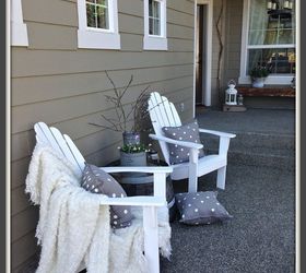 cute diy polka dot outdoor pillows, crafts, how to, outdoor furniture, outdoor living, reupholster