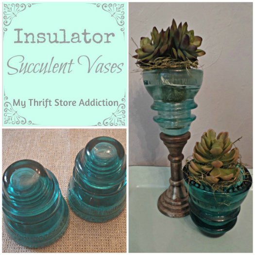 repurpose glass insulators as succulent vases, gardening, home decor, repurposing upcycling, succulents