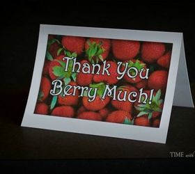 thank you berry much thank you cards easy to make fun to give, crafts, how to
