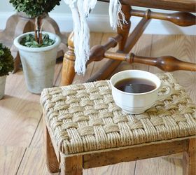 How to Create a Rustic Wood Footstool With Jute Twine