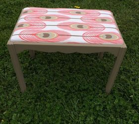 quick easy upholstered bench, painted furniture, reupholster