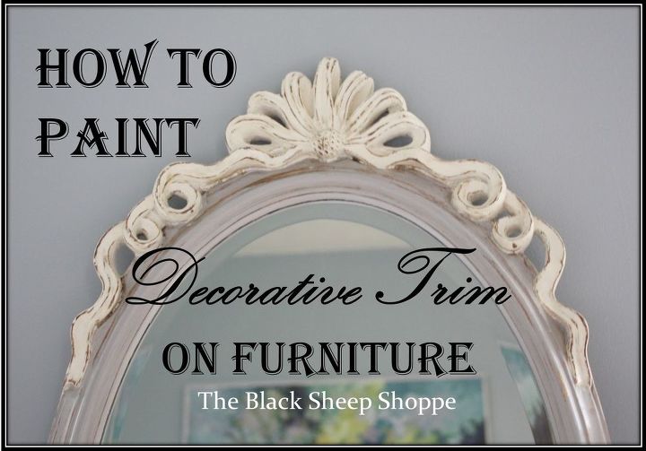 how to paint decorative trim on furniture, chalk paint, how to, painted furniture