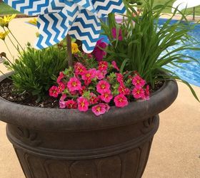 umbrella planter, container gardening, gardening, outdoor living