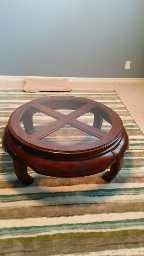 q coffee table id, painted furniture