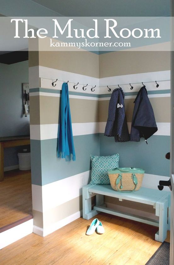 mudroom makeover gutting and starting over, foyer, home improvement, paint colors, painted furniture