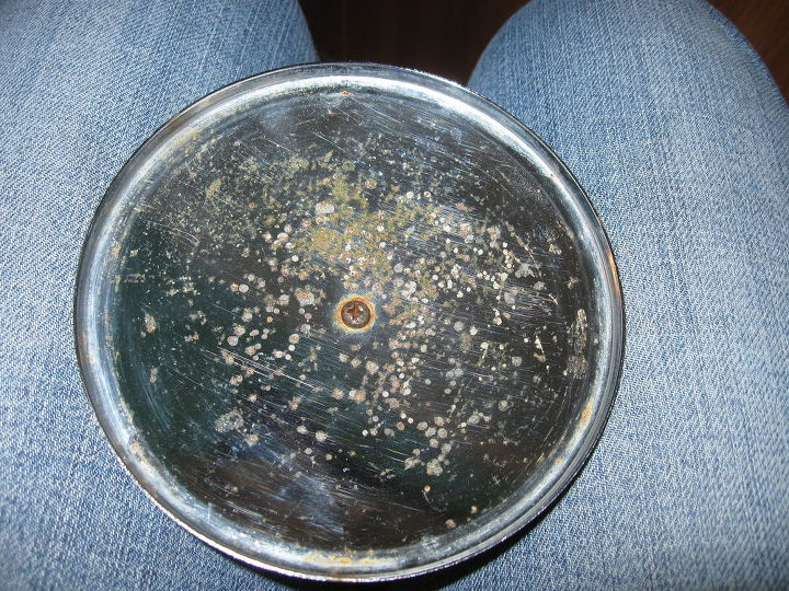 q how to get rust stains off of 1950 s metal lid, cleaning tips, how to, repurposing upcycling