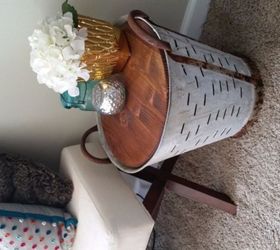 decor steals olive bucket hack, painted furniture, repurposing upcycling