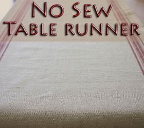 easy no sew table runner, crafts, how to, reupholster