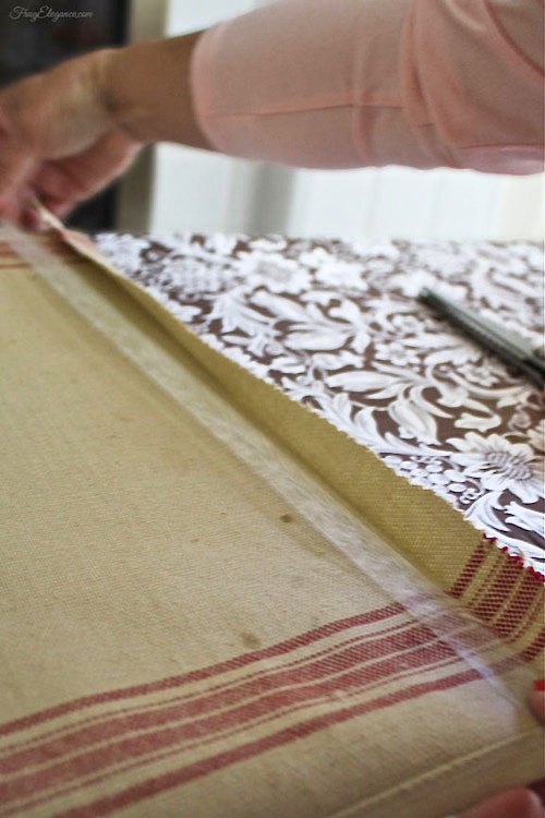 easy no sew table runner, crafts, how to, reupholster